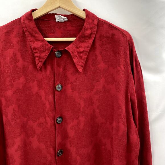 CP Shades vintage red button down blouse - Picture 1 of 5